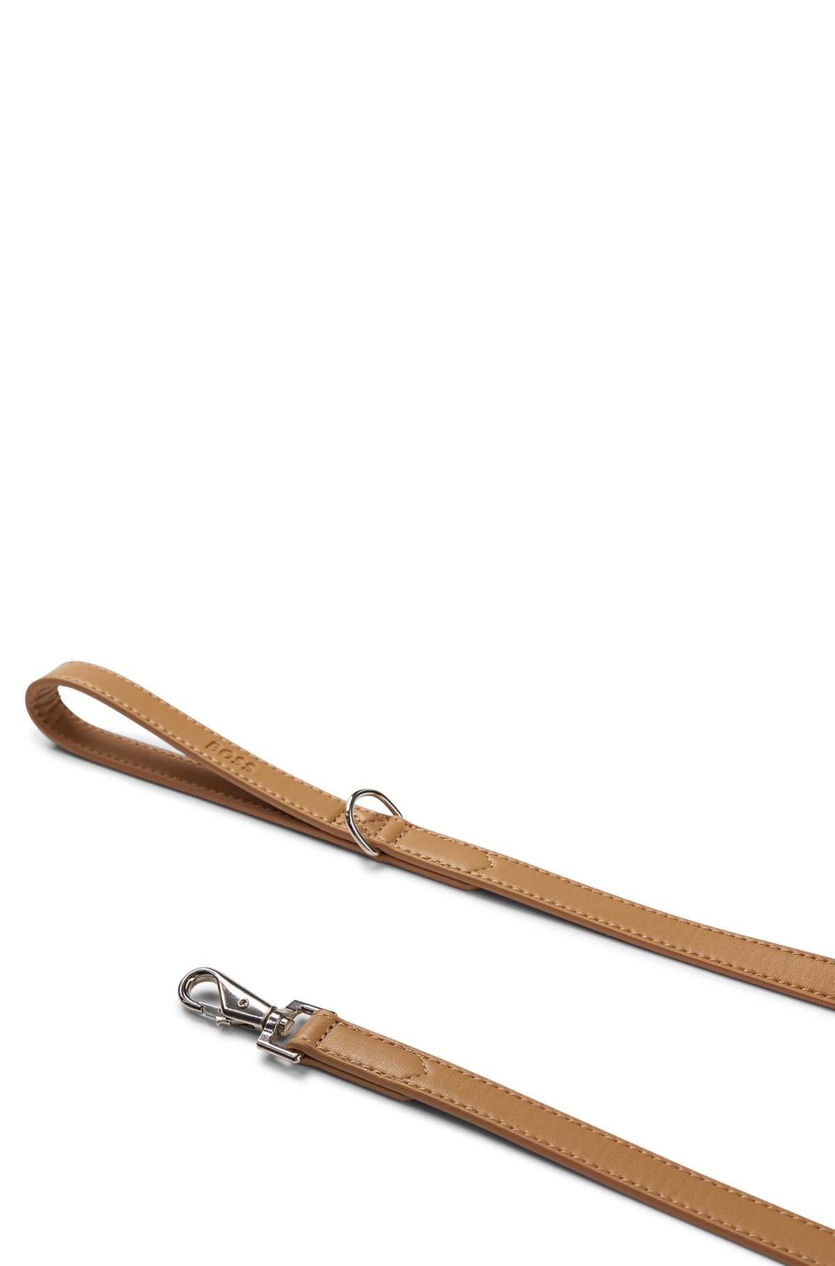 Dog lead in recycled leather, Beige