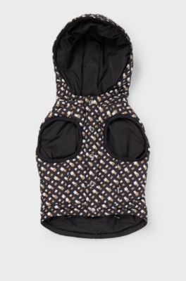 Dog water-repellent padded jacket, Black