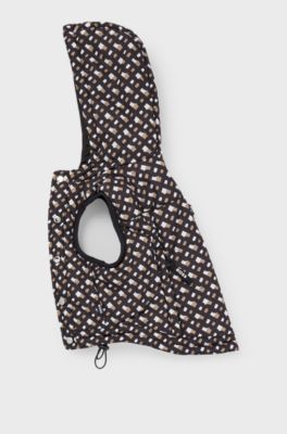 Dog water-repellent padded jacket, Black