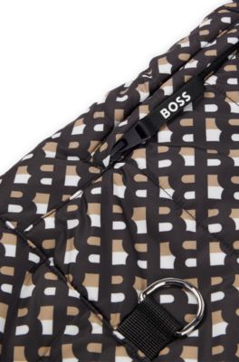 Dog water-repellent padded jacket, Black