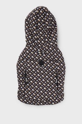 Dog water-repellent padded jacket, Black