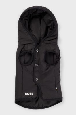 Dog lightweight jacket with logo detailing, Black