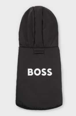 Dog lightweight jacket with logo detailing, Black