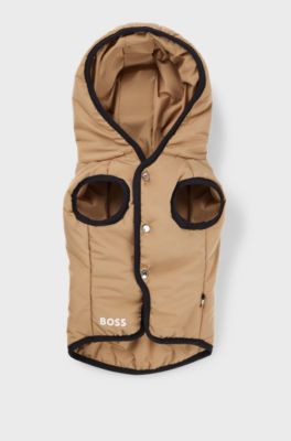 Leichte Hundejacke mit Logo-Details, Beige