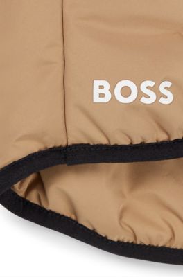Leichte Hundejacke mit Logo-Details, Beige