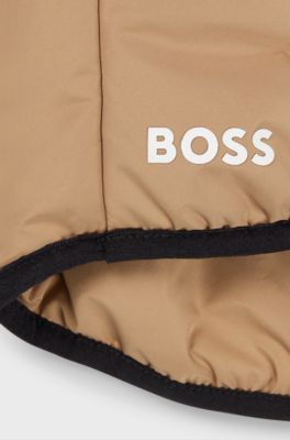 Leichte Hundejacke mit Logo-Details, Beige