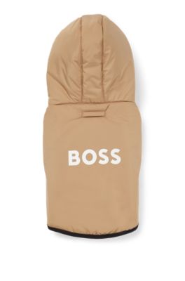 Leichte Hundejacke mit Logo-Details, Beige