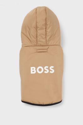 Leichte Hundejacke mit Logo-Details, Beige