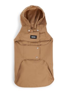 Dog waterproof rain jacket, Beige