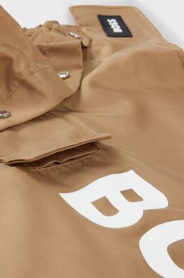 Dog waterproof rain jacket, Beige