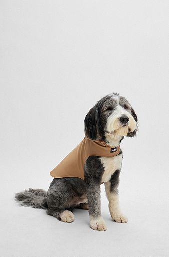 Dog waterproof rain jacket, Beige