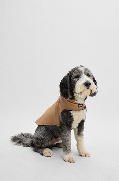 Dog waterproof rain jacket, Beige