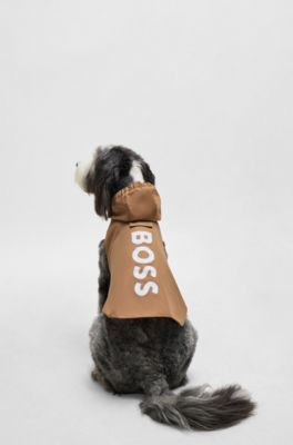 Dog waterproof rain jacket, Beige