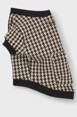 Dog T-shirt in a cotton blend with logo, Black