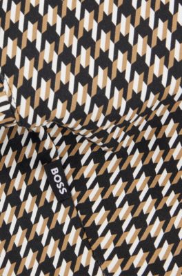 T-shirt logot&eacute; en coton m&eacute;lang&eacute; pour chien, Noir