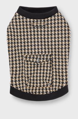 Dog T-shirt in a cotton blend with logo, Black