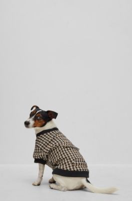 Dog T-shirt in a cotton blend with logo, Black