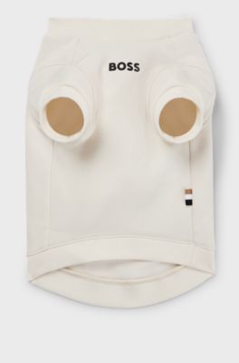 Dog T-shirt in a cotton blend with logo, White