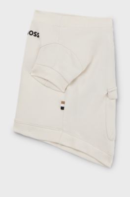 Dog T-shirt in a cotton blend with logo, Natural
