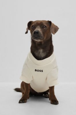 Dog T-shirt in a cotton blend with logo, Natural