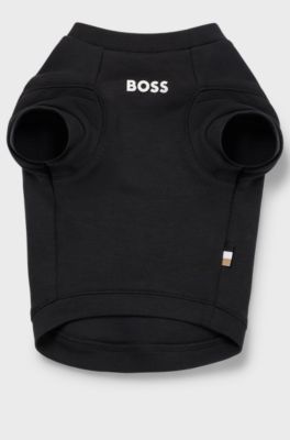 Dog T-shirt in cotton-blend jersey, Black