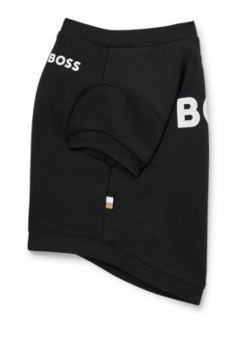 Dog T-shirt in cotton-blend jersey, Black