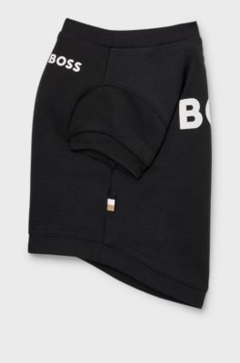 Dog T-shirt in cotton-blend jersey, Black