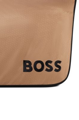 Equestrian rug with monogram motif, Beige