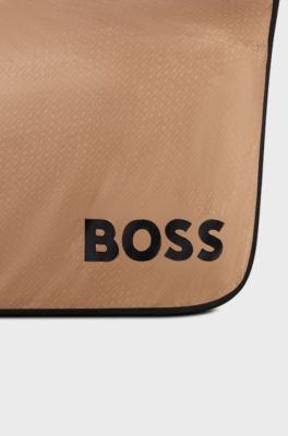 Equestrian rug with monogram motif, Beige