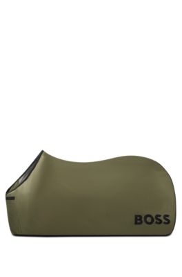 Equestrian rug with monogram motif, Green