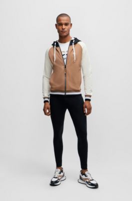 Equestrian short-sleeved stretch-cotton T-shirt with logo, White