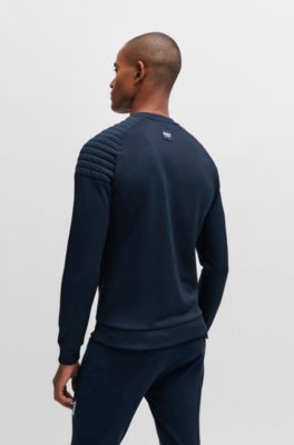 Pull Style Travail OTAN Dmax - Bleu Marine, épaulettes, Coudes Renforcés, Neuf Sans étiquette