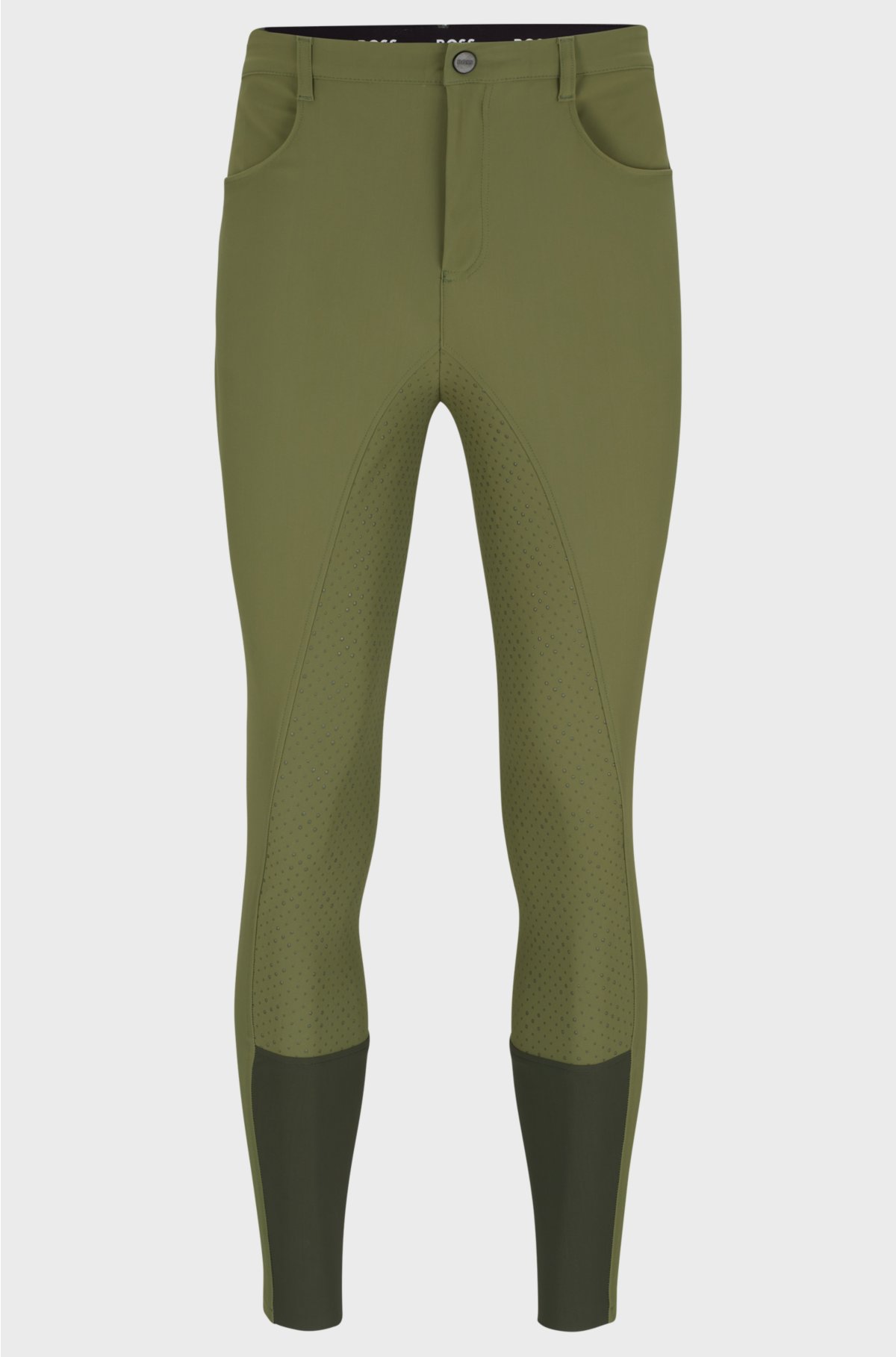 Equestrian breeches with full grip, Light Green