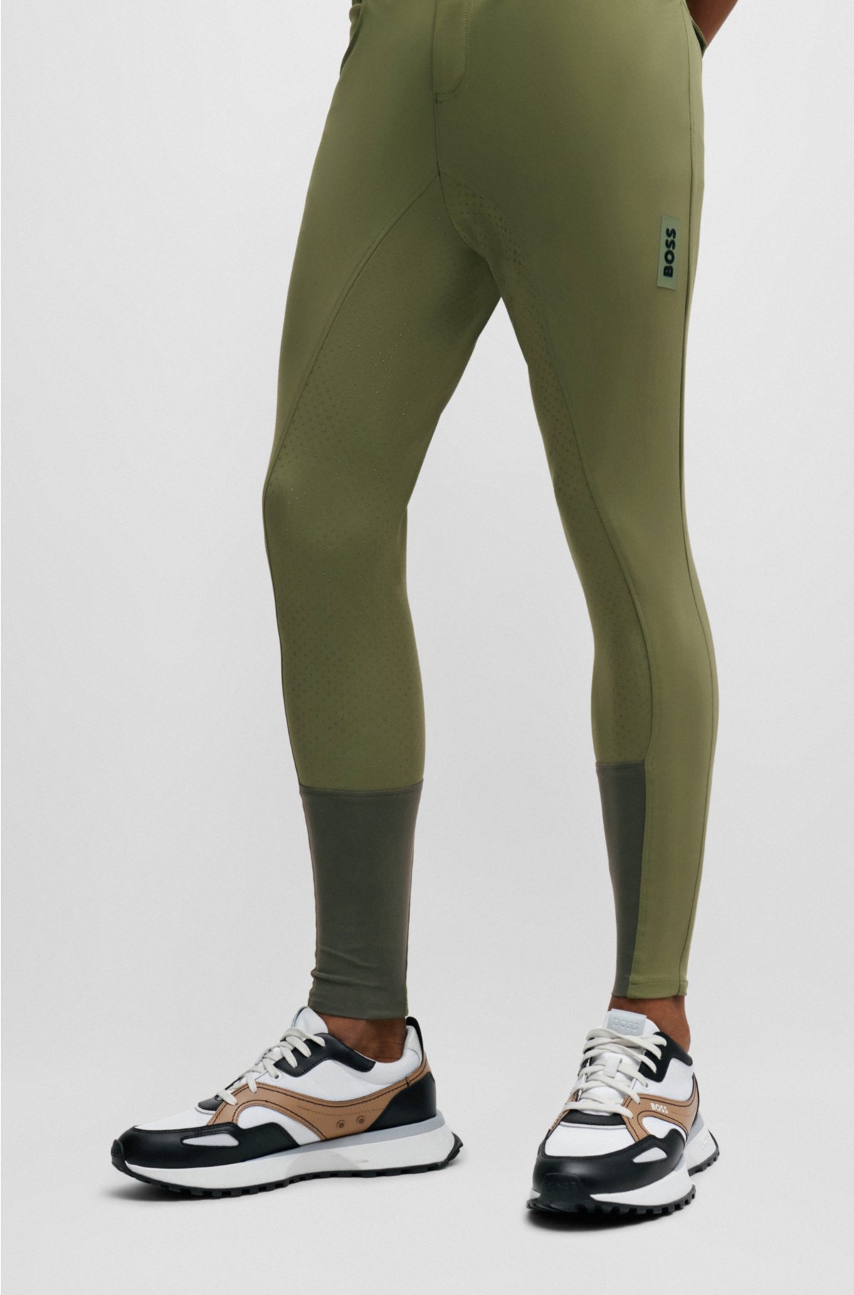 Equestrian breeches with full grip, Light Green