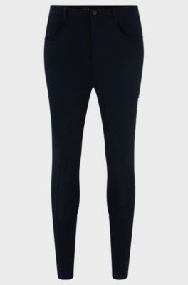 Pantalon d&rsquo;&eacute;quitation agrippant, Bleu fonc&eacute;