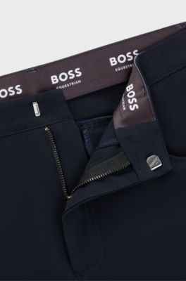 Equestrian breeches with full grip, Dark Blue