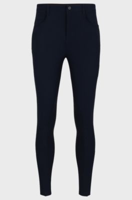 Equestrian breeches with knee grips, Dark Blue