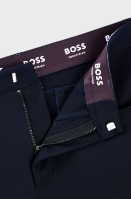 Equestrian breeches with knee grips, Dark Blue
