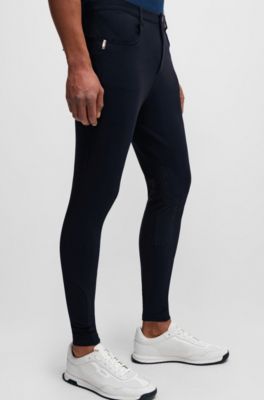Equestrian breeches with knee grips, Dark Blue