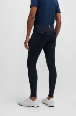Equestrian breeches with knee grips, Dark Blue