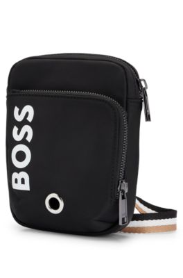 ショルダーバッグBOSS コントラストロゴ クロスボディバッグ