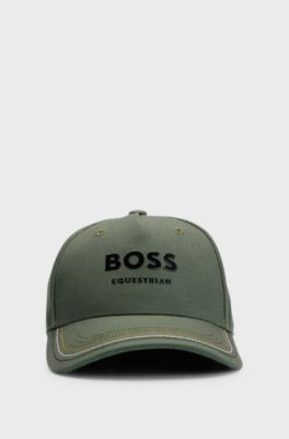 Casquette d&rsquo;&eacute;quitation &agrave; logo, Chaux