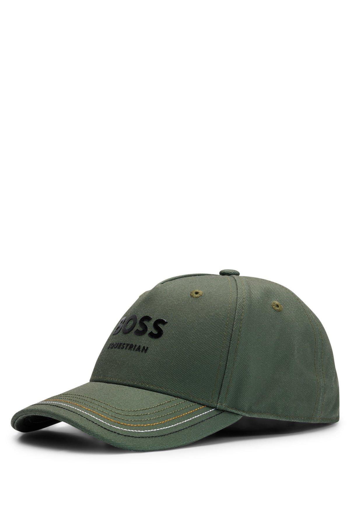 Equestrian cap with logo, Light Green