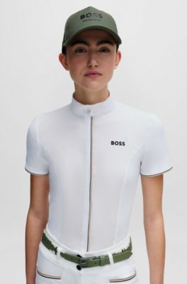 Equestrian cap with logo, Light Green