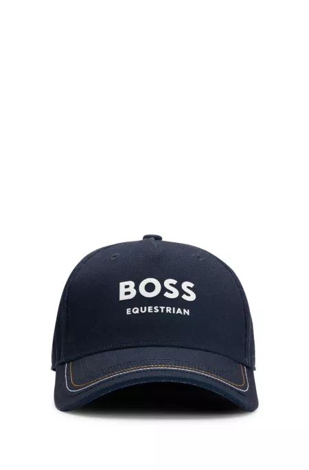 Equestrian cap with logo