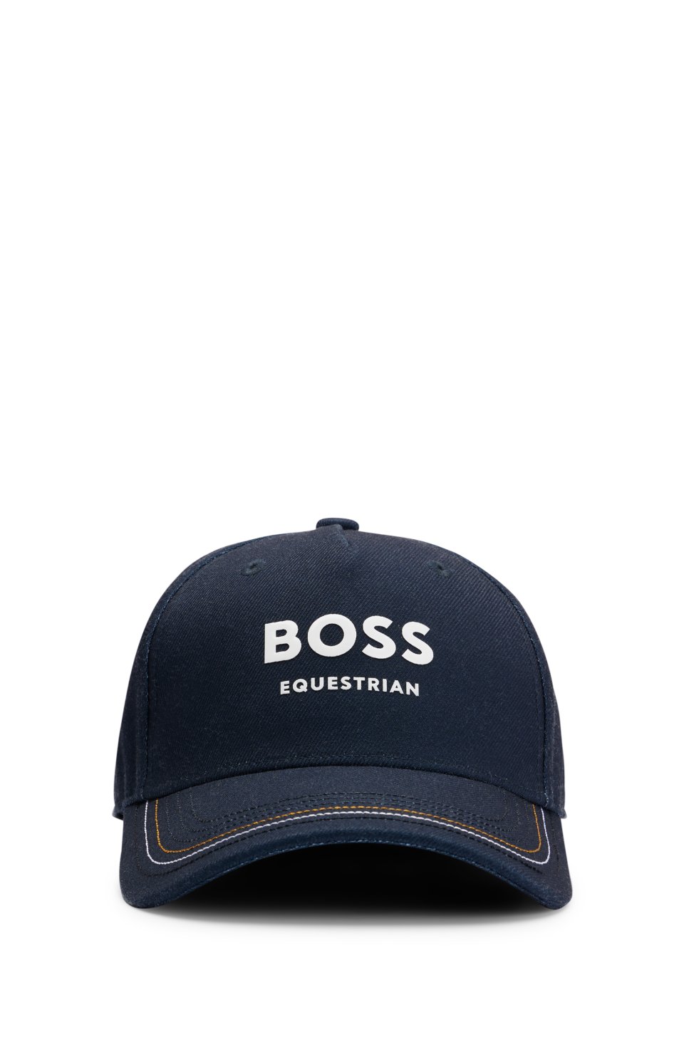 Equestrian cap with logo