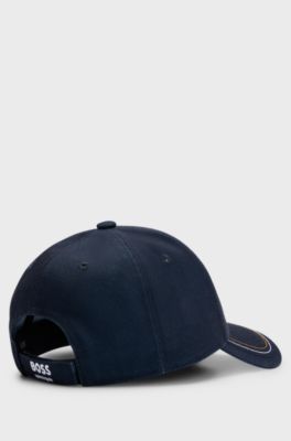 Equestrian cap with logo, Dark Blue