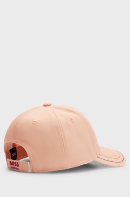 Kasket til hestesport med logo, Lys orange