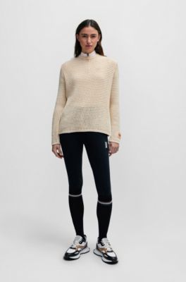 Equestrian half-sleeve training shirt in peach, Light Orange