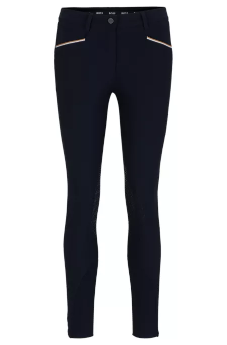 Equestrian breeches with knee grips